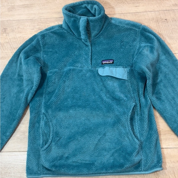 Patagonia Women’s Teal Re-Tool Snap-T Pullover Size Medium - Picture 3 of 8